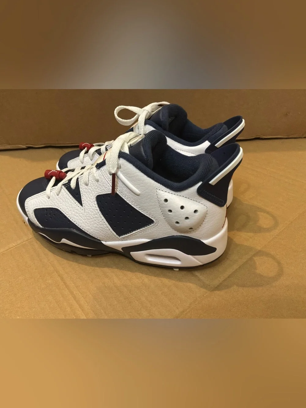 New Nike Air Jordan 6 Retro Golf Navy White Men's Size 7